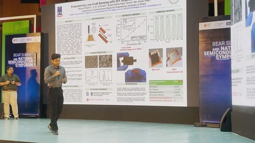 Mayukh Mallick Secures Top 15 Oral Presentation at National Semiconductor Symposium 2025 for Innovative DIY Graphene-MOF Sensor Technology003